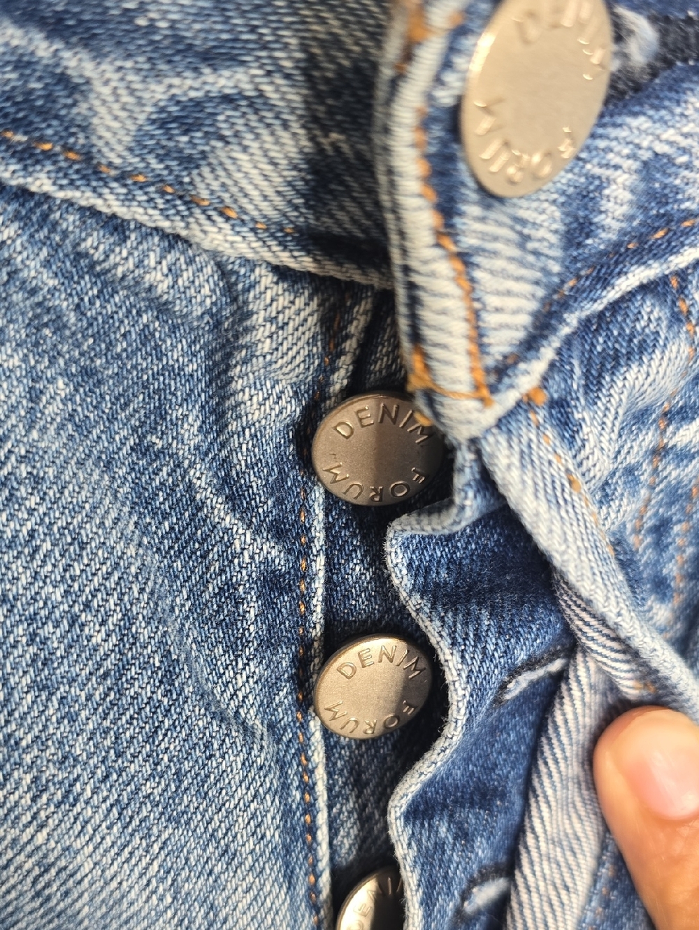 Denim Forum Light Blue Distressed Cutoff Jean Shorts The Ex Boyfriends Shorts - Picture 4 of 8